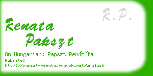 renata papszt business card